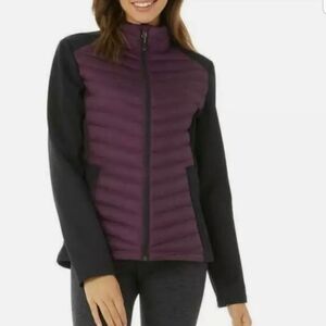 32 Degrees Women's Plum and Black Puffer Jacket